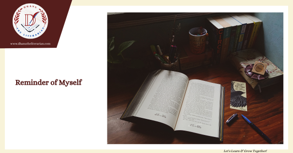 Read more about the article Reminder of myself